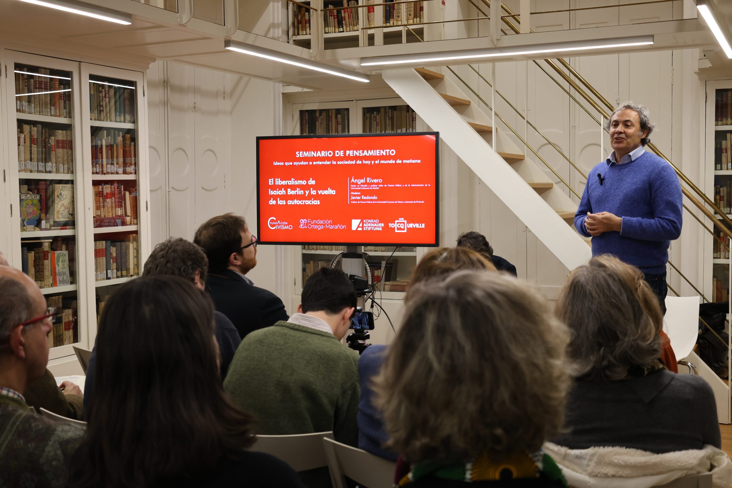 Seminario de Pensamiento con Ángel Rivero, profesor de Ciencia Política de la UAM: «El liberalismo de Isaiah Berlin y la vuelta de las autocracias»